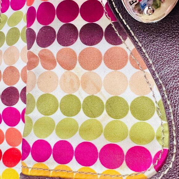 Franco Sarto Polka Dot Crossbody Bag w/ Handbag Set Multicolor Boho Fall Colors - Picture 7 of 16